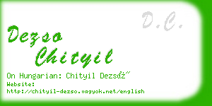 dezso chityil business card